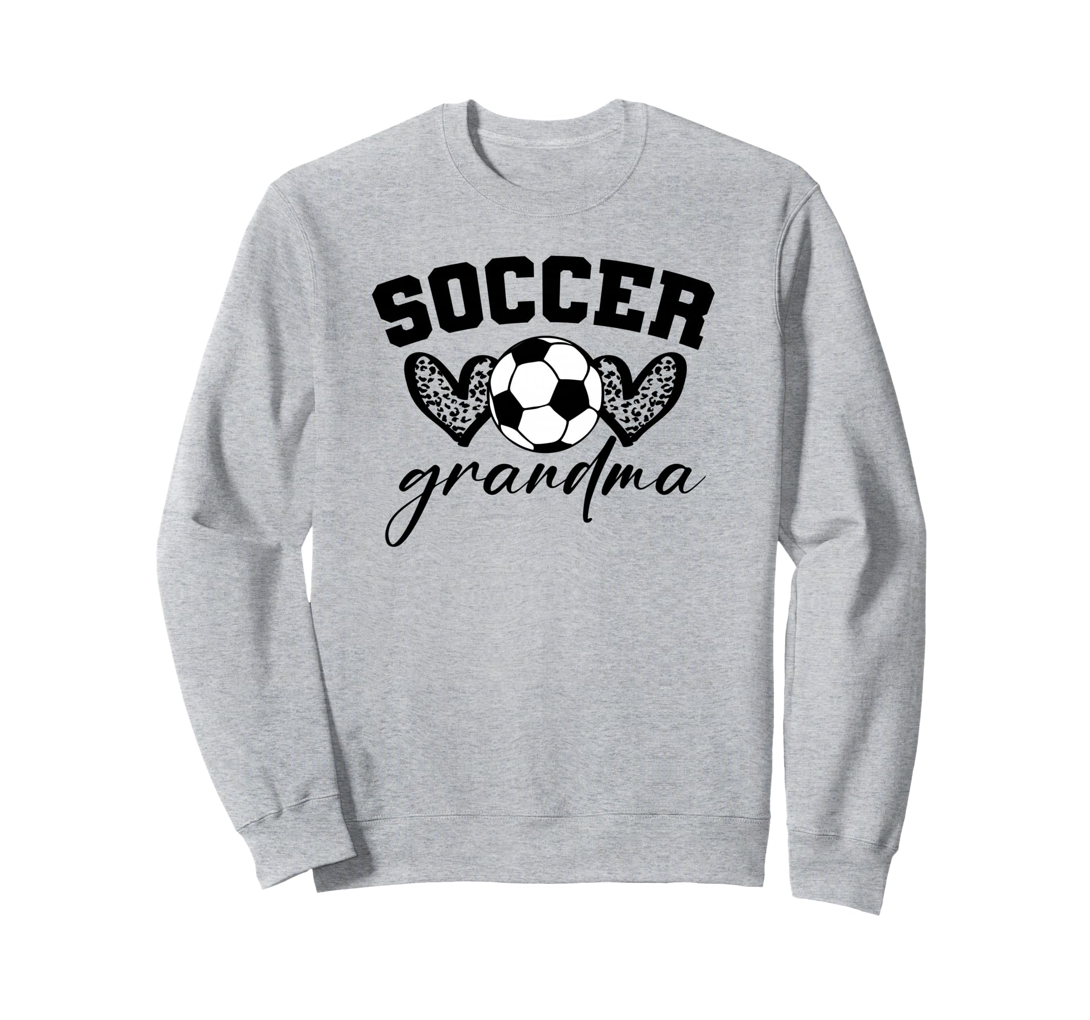 Soccer Grandma Leopard Hearts Sweatshirt - Custom Art Print Unisex - T-Shirt, Sweatshirt, Hoodie