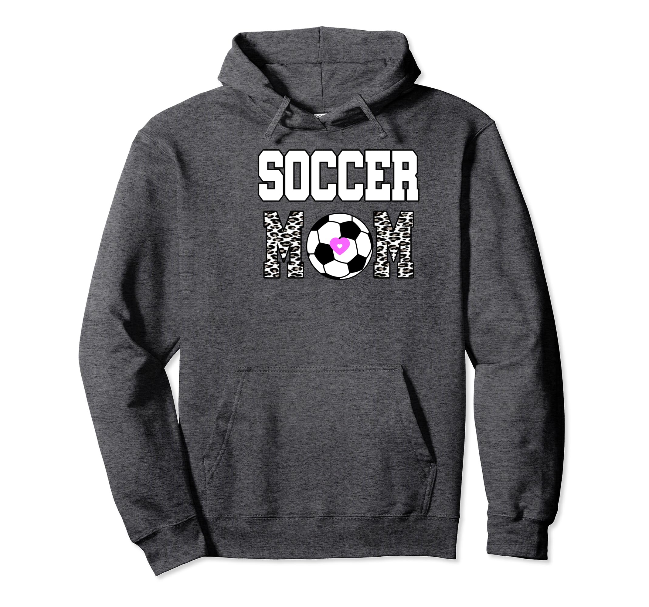 Soccer Mom Leopard Funny Soccer Mom Hoodie - Unique Graphic Men Women - T-Shirt, Sweatshirt, Hoodie