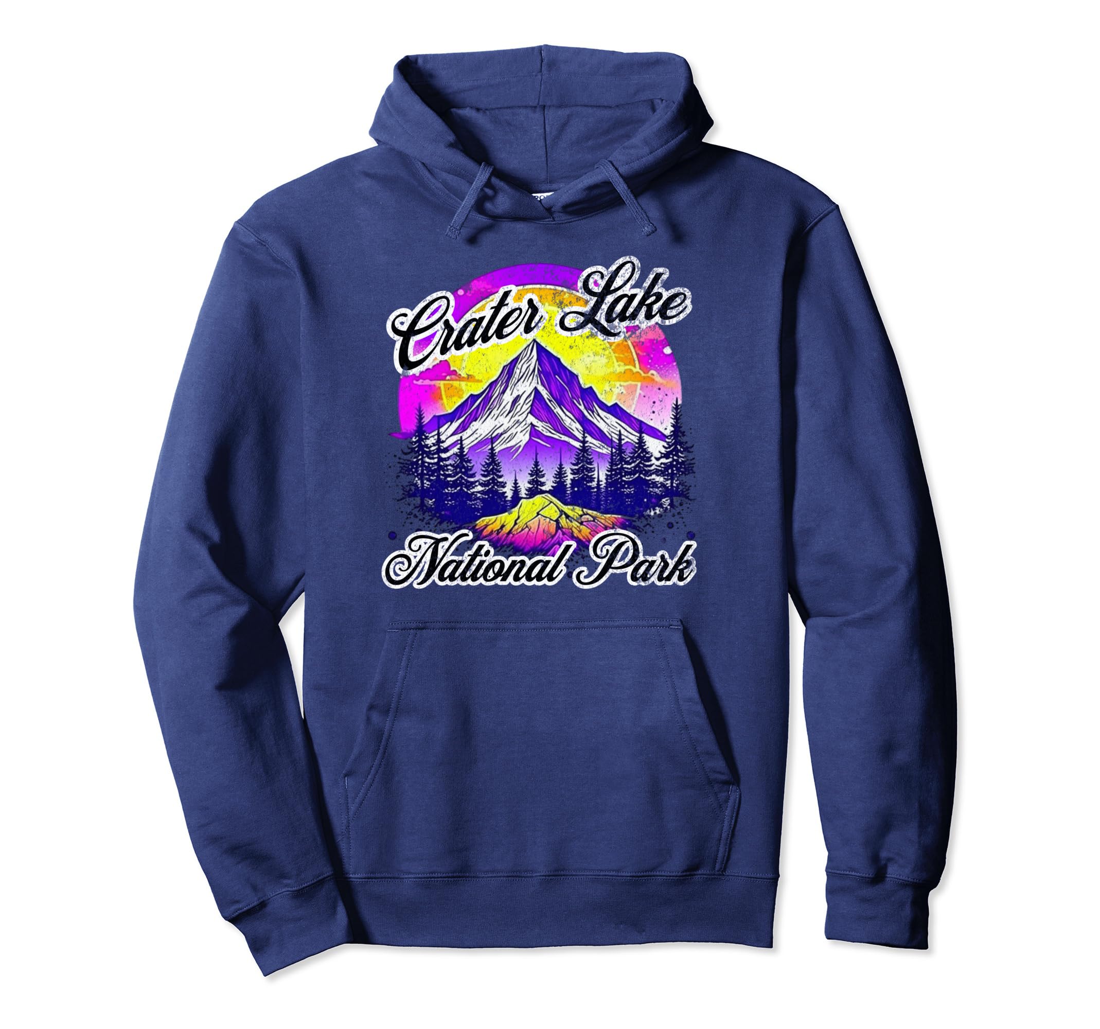 Crater Lake National Park Oregon Sweatshirt - Minimalist Print for Adults - T-Shirt, Sweatshirt, Hoodie