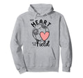 My Heart Is Field Soccer Ball Soccer Hoodie - Graphic Print Unisex - T-Shirt, Sweatshirt, Hoodie