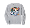 Soccer Player Cat Kitten Kicking Sweatshirt - Fun Novelty Design Unisex - T-Shirt, Sweatshirt, Hoodie