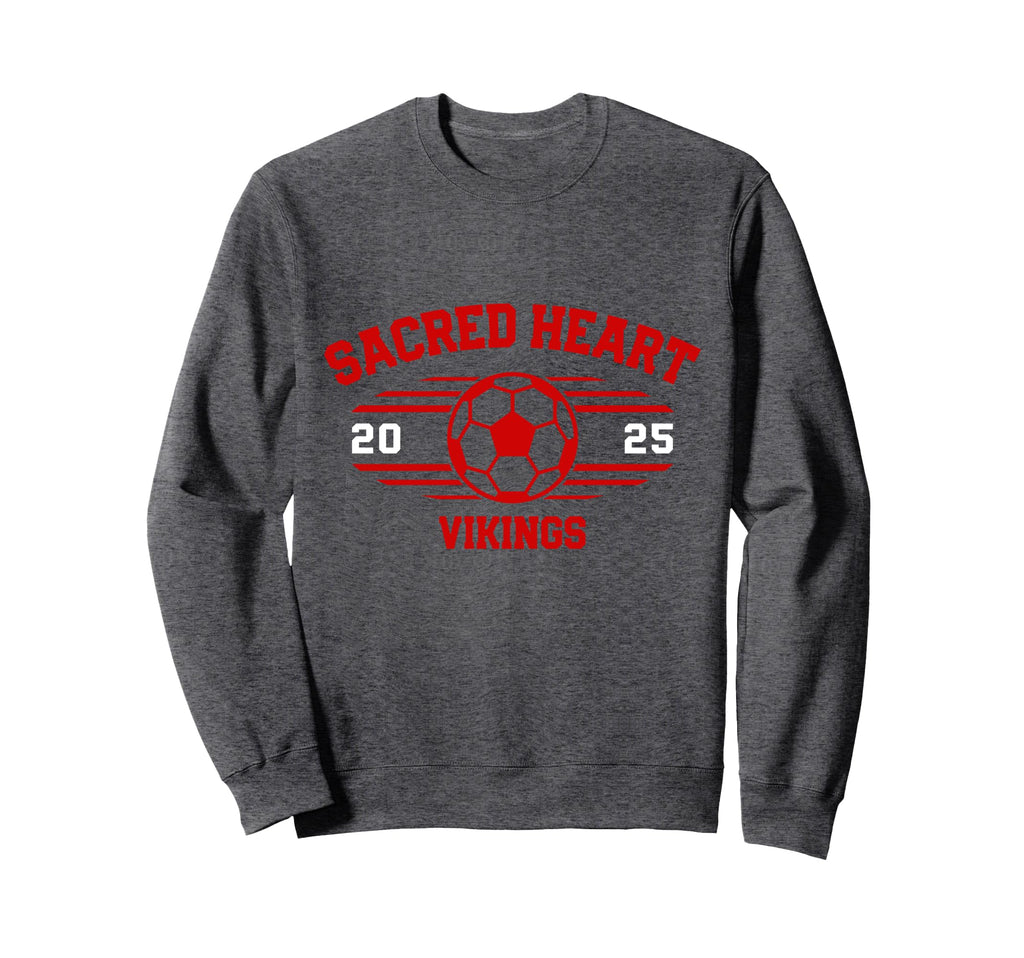 Sacred Heart Vikings Soccer Ball 2025 Sweatshirt - Graphic Print for Adults - T-Shirt, Sweatshirt, Hoodie