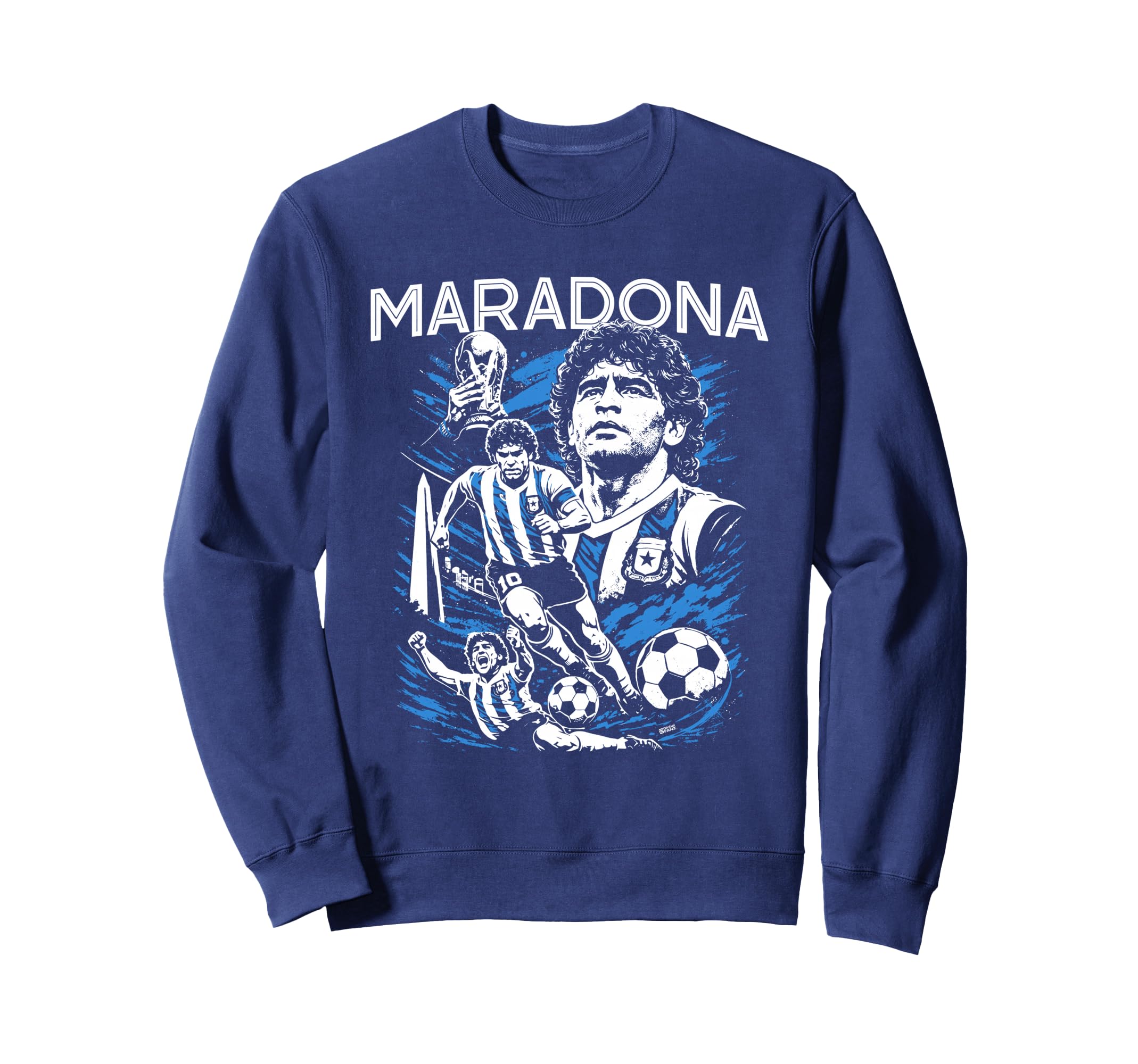 Diego Maradona 90S Hip Hop Soccer Sweatshirt - Casual Everyday Wear Unisex - T-Shirt, Sweatshirt, Hoodie