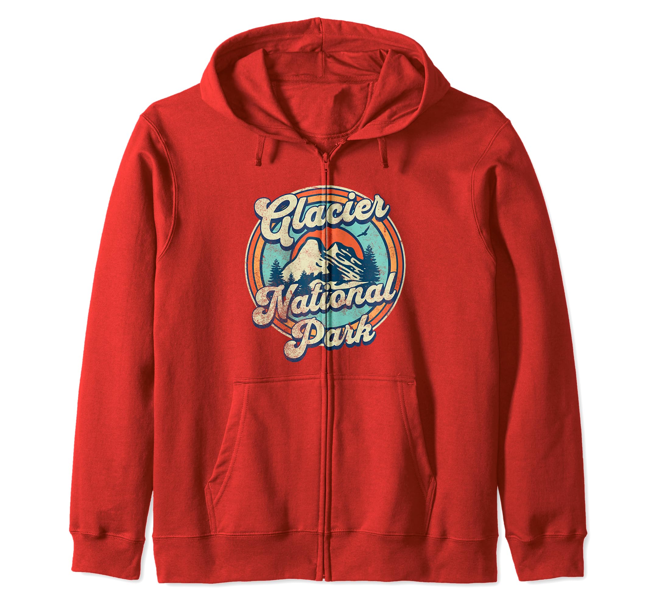 Glacier National Park Montana Usa Hoodie - Aesthetic Graphic for Adults - T-Shirt, Sweatshirt, Hoodie