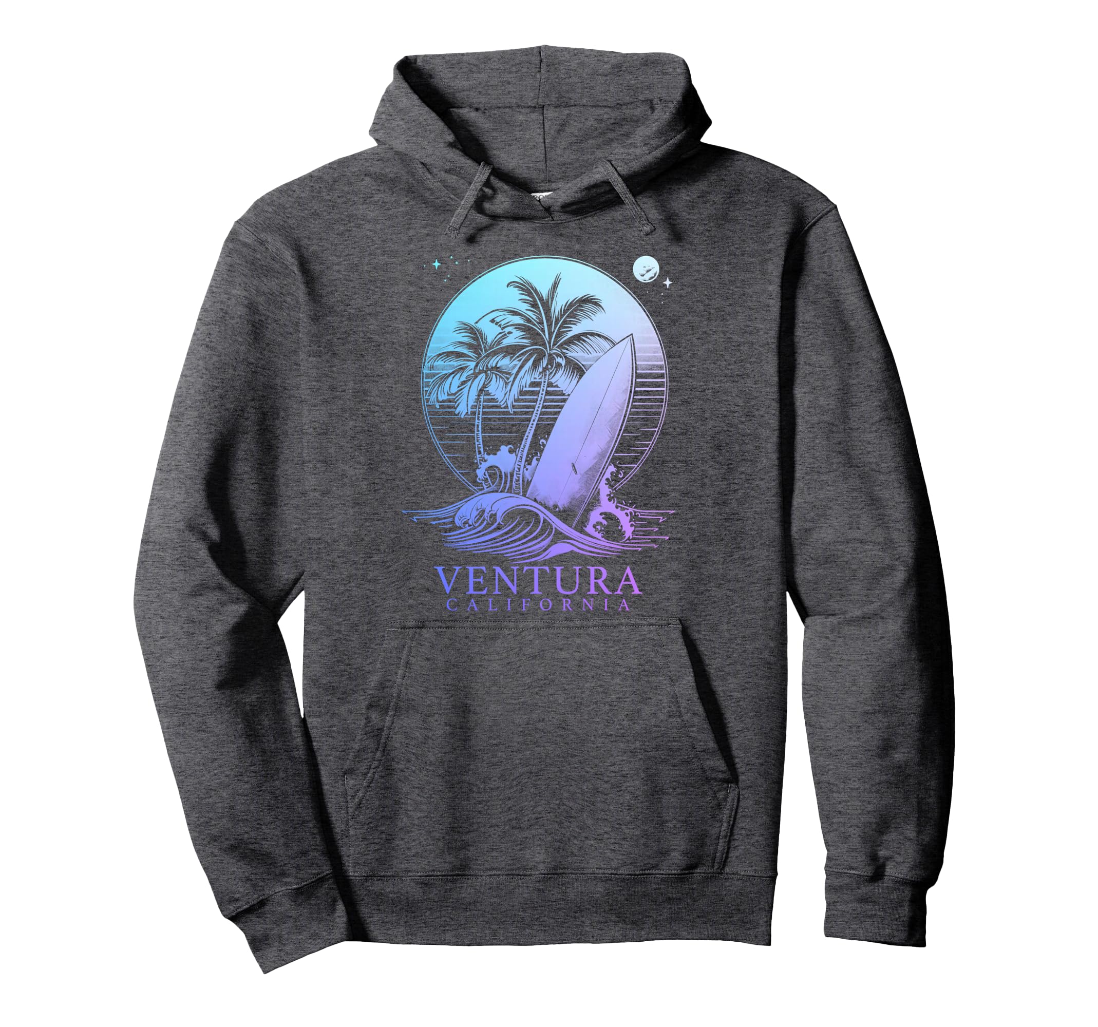 Ventura California Surf Surfing Surfer Hoodie - Casual Everyday Wear Unisex - T-Shirt, Sweatshirt, Hoodie