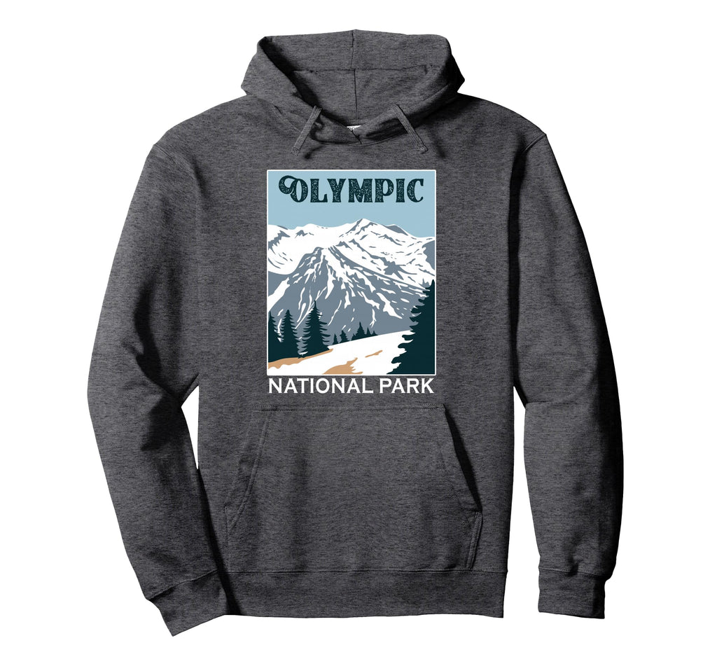 Olympic National Park Mountain Camping Hoodie - Streetwear Style Men Women - T-Shirt, Sweatshirt, Hoodie
