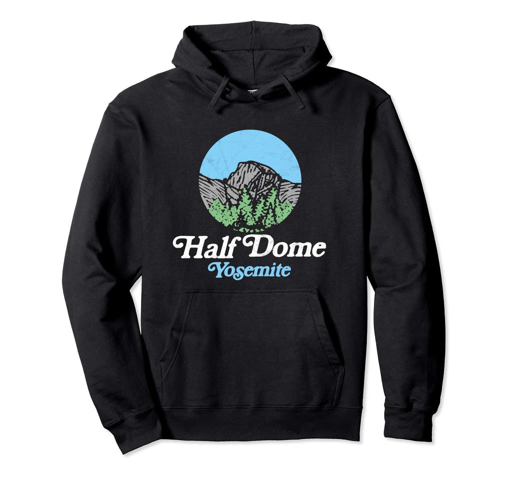 Half Dome Yosemite National Park Eighties Hoodie - Unique Graphic Men Women - T-Shirt, Sweatshirt, Hoodie
