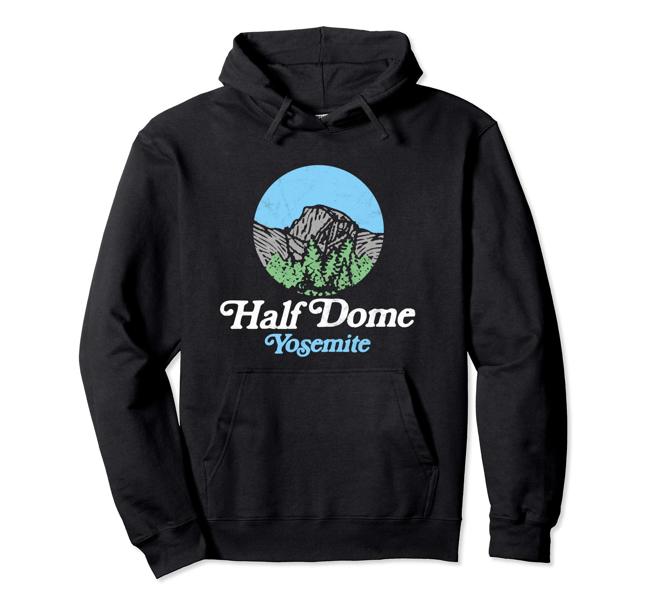 Half Dome Yosemite National Park Eighties Hoodie - Unique Graphic Men Women - T-Shirt, Sweatshirt, Hoodie