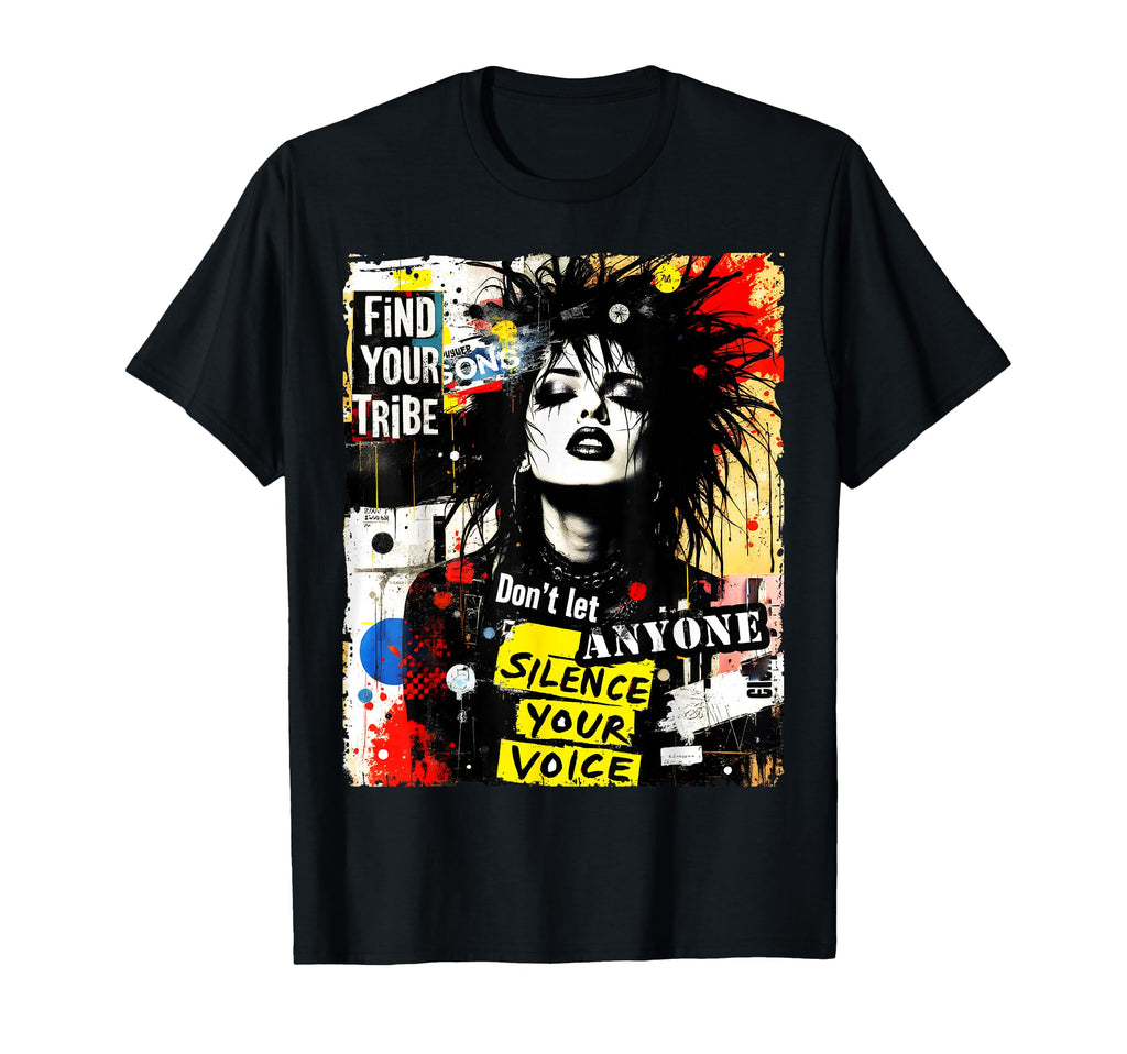Punk Graffiti 90S Urban Grunge Art T-Shirt - Graphic Print Men Women - T-Shirt, Sweatshirt, Hoodie