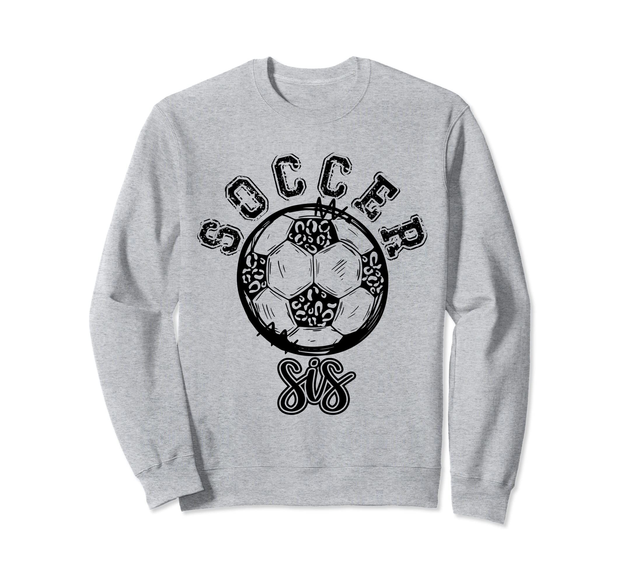 Soccer Sis Leopard Cheetah Trendy Sweatshirt - Minimalist Print Unisex - T-Shirt, Sweatshirt, Hoodie