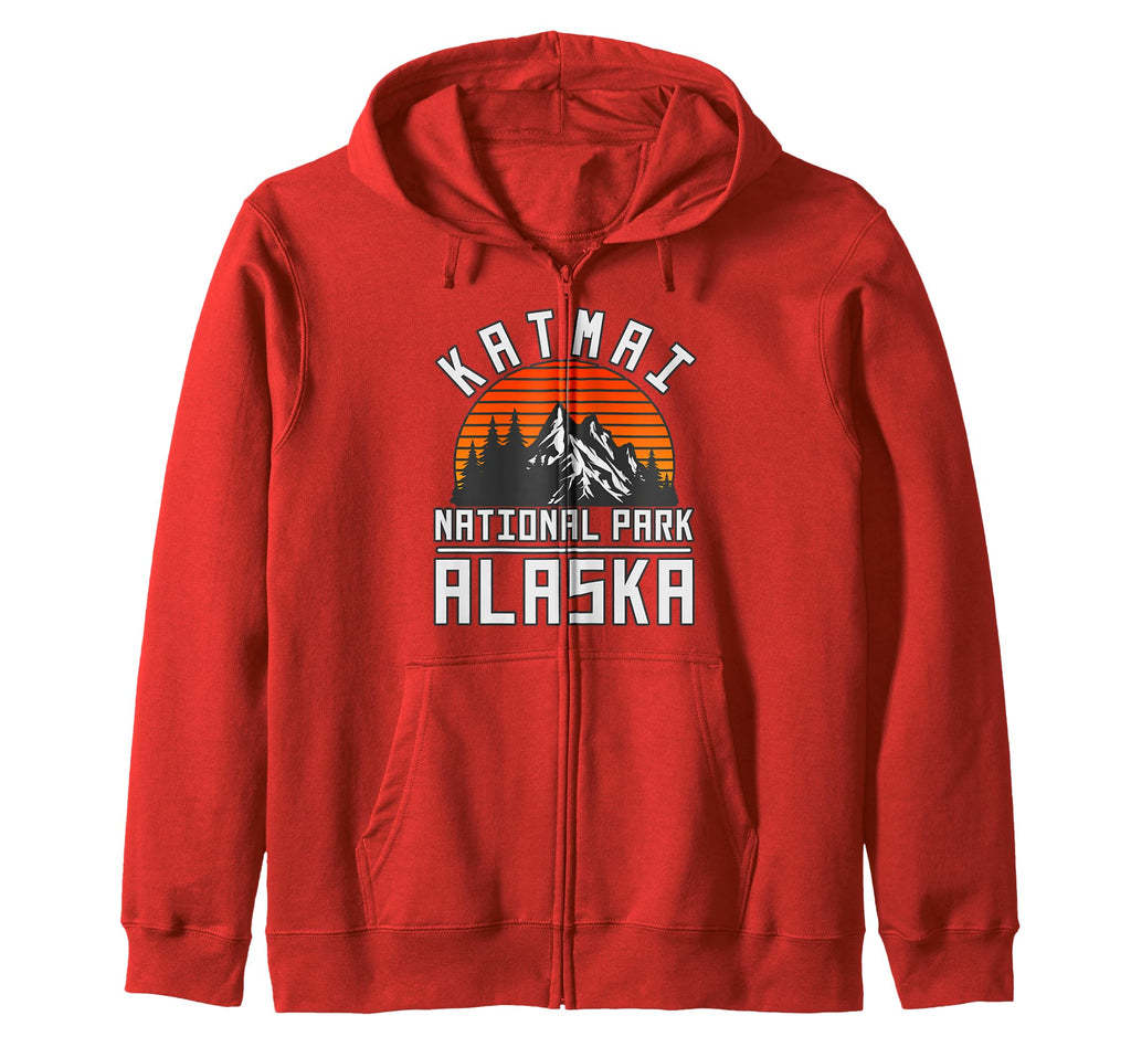 Katmai National Park Alaska Usa Outdoor Hoodie - Fun Novelty Design Unisex - T-Shirt, Sweatshirt, Hoodie