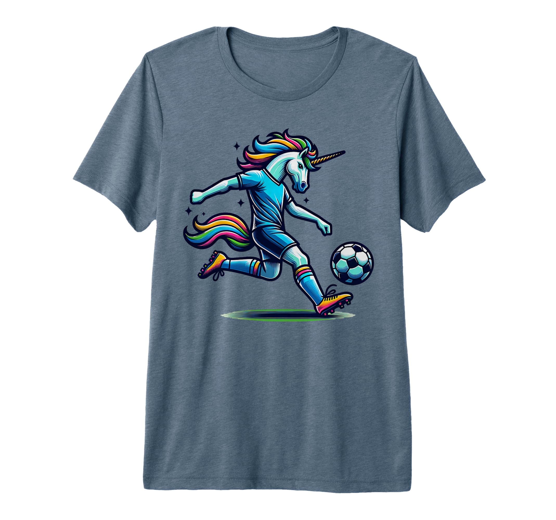 Footballer Unicorn Fans Soccer Team T-Shirt - Novelty Apparel Men Women - T-Shirt, Sweatshirt, Hoodie