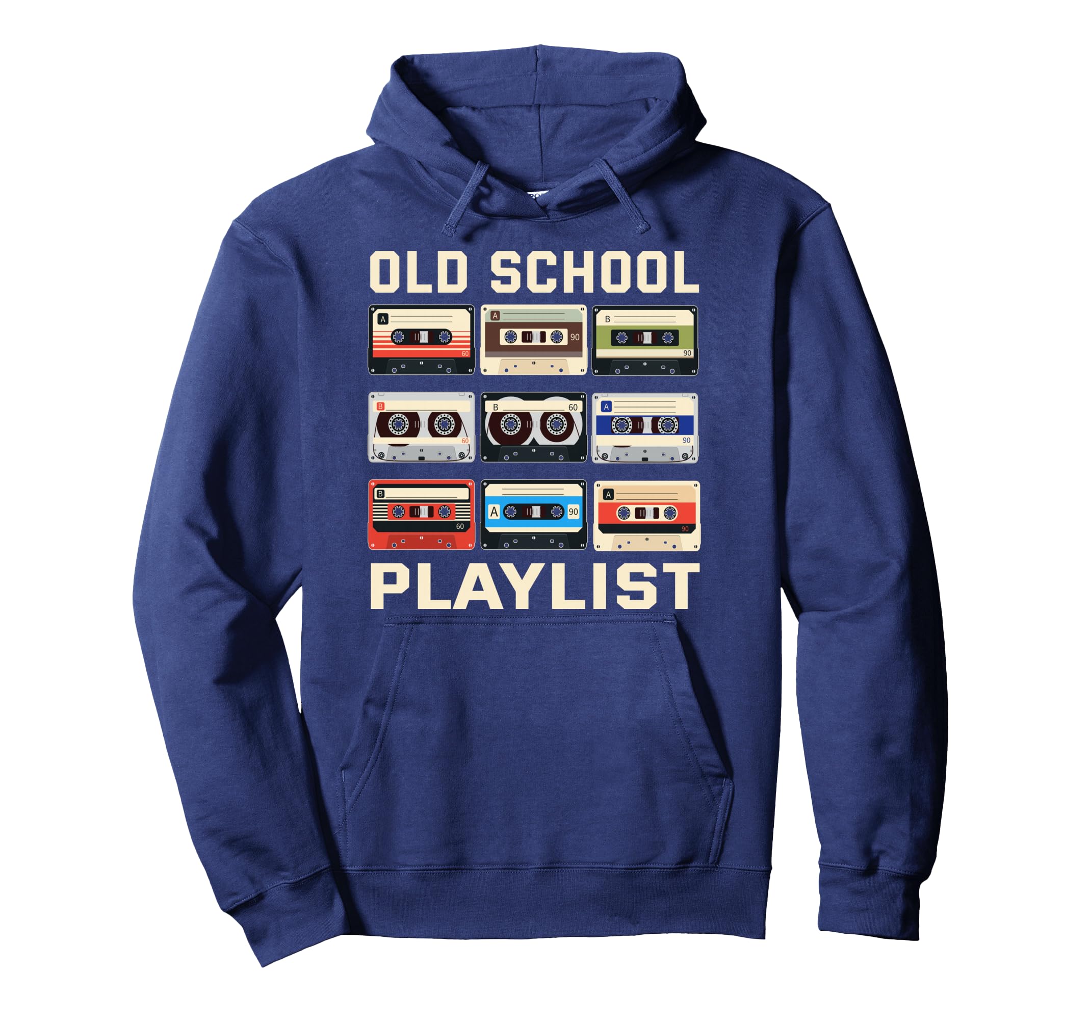 Old School Playlist 80S 90S Cassette Hoodie - Aesthetic Graphic Men Women - T-Shirt, Sweatshirt, Hoodie