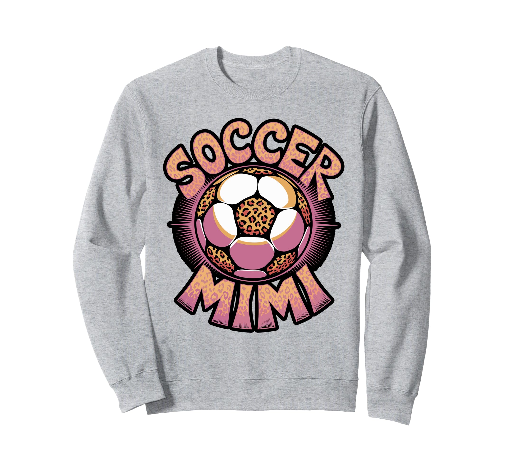 Soccer Mimi Leopard Sweatshirt - Trendy Graphic Unisex - T-Shirt, Sweatshirt, Hoodie