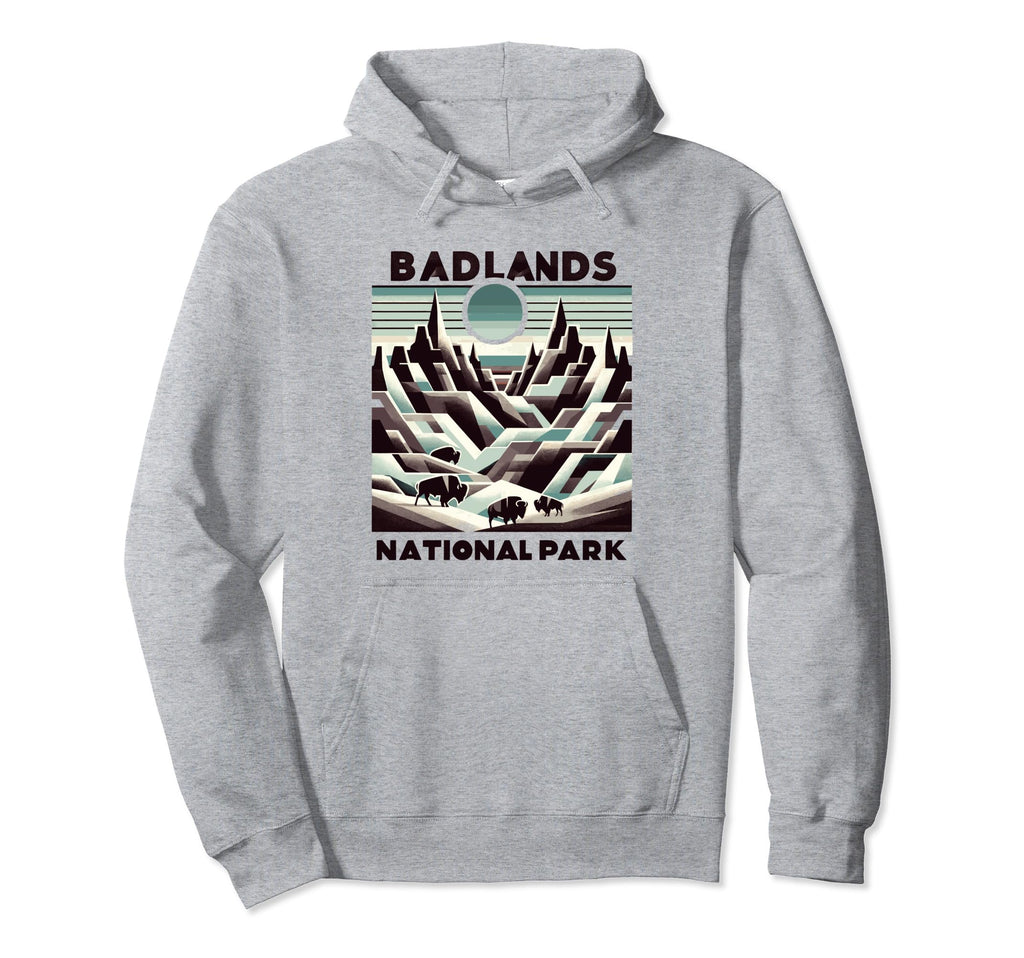 Badlands National Park Geometric Hoodie - Trendy Graphic Unisex - T-Shirt, Sweatshirt, Hoodie