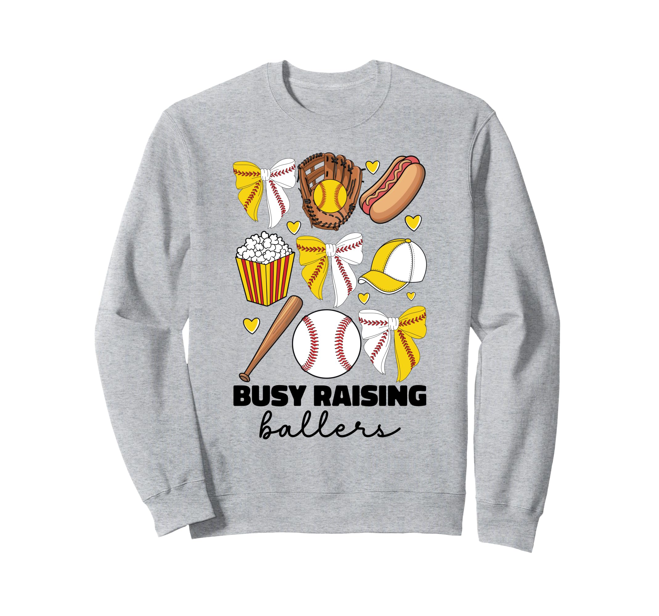 Busy Raising Ballers Baseball And Sweatshirt - Graphic Print Unisex - T-Shirt, Sweatshirt, Hoodie
