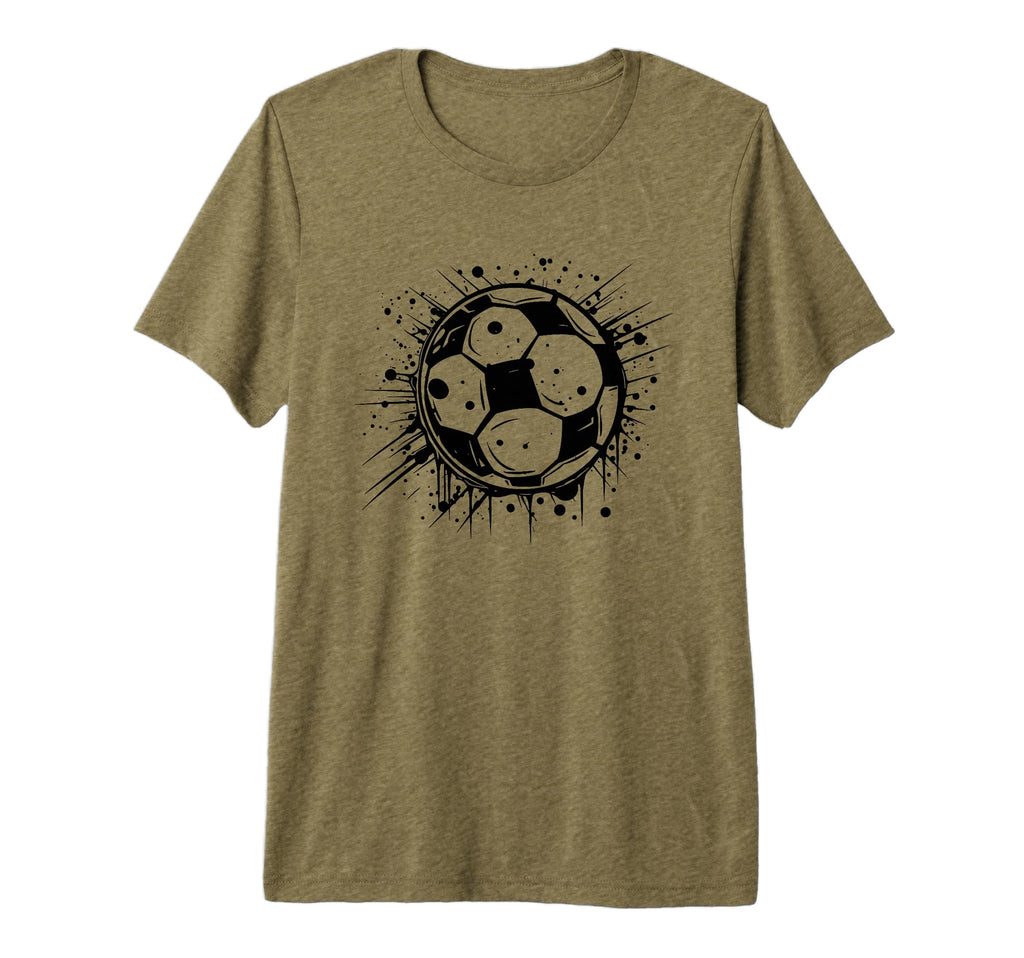 Soccer Ball Splash Footballer Goal T-Shirt - Custom Art Print Men Women - T-Shirt, Sweatshirt, Hoodie