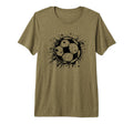 Soccer Ball Splash Footballer Goal T-Shirt - Custom Art Print Men Women - T-Shirt, Sweatshirt, Hoodie