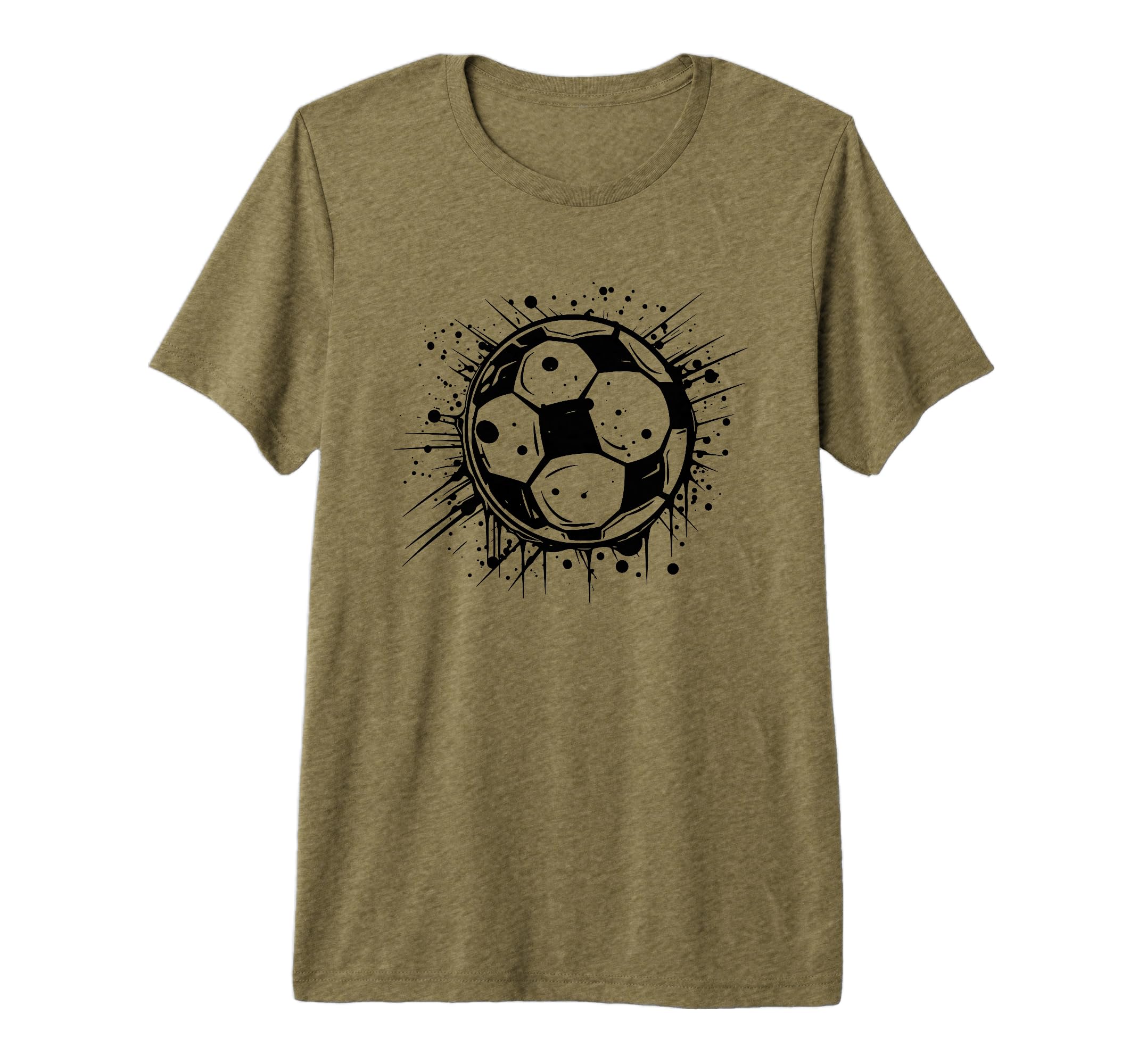 Soccer Ball Splash Footballer Goal T-Shirt - Custom Art Print Men Women - T-Shirt, Sweatshirt, Hoodie