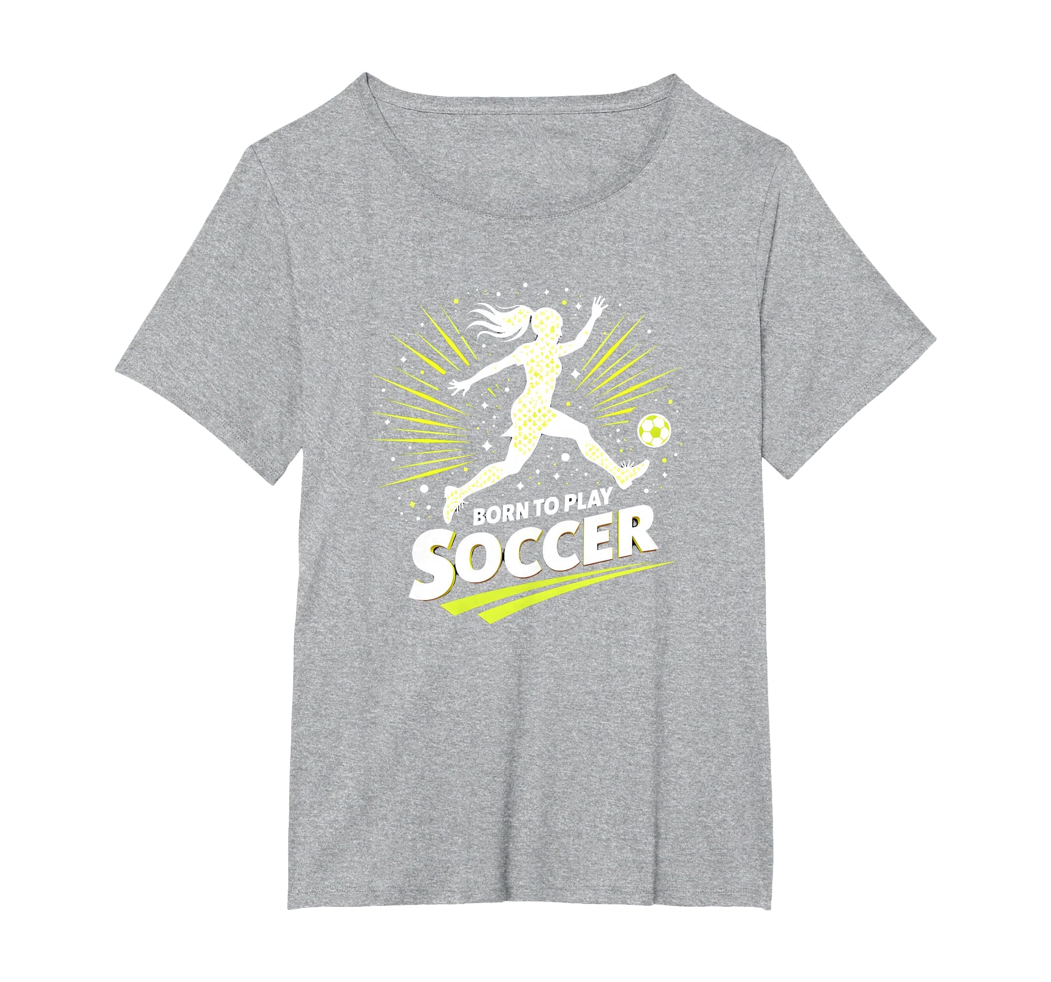 Born To Play Soccer Womens T-Shirt - Custom Art Print for Adults - T-Shirt, Sweatshirt, Hoodie