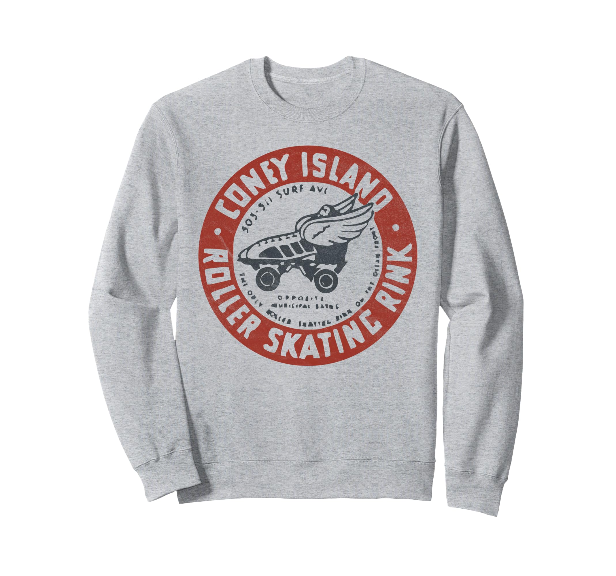Roller Skating Rink Coney Island Sweatshirt - Trendy Graphic Men Women - T-Shirt, Sweatshirt, Hoodie