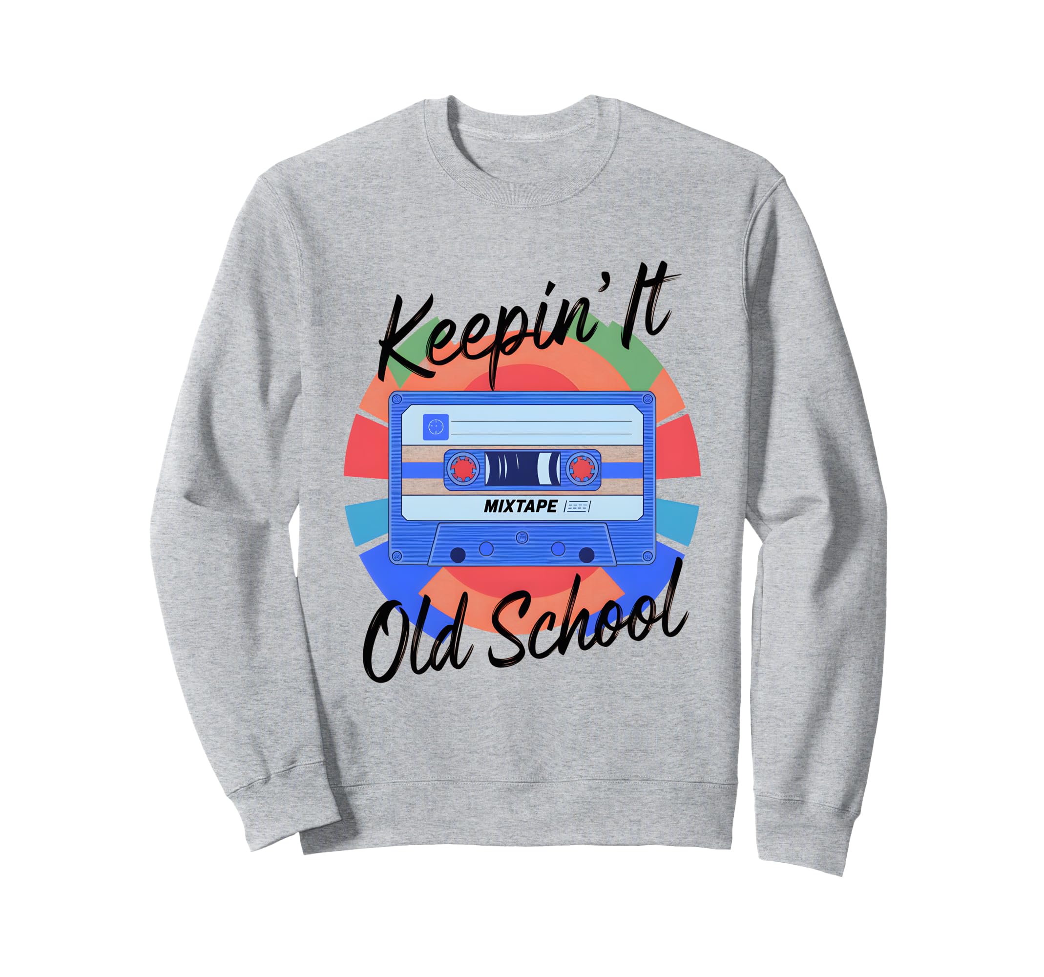 Old School Hip Hop 80S 90S Cassette Sweatshirt - Graphic Print Men Women - T-Shirt, Sweatshirt, Hoodie