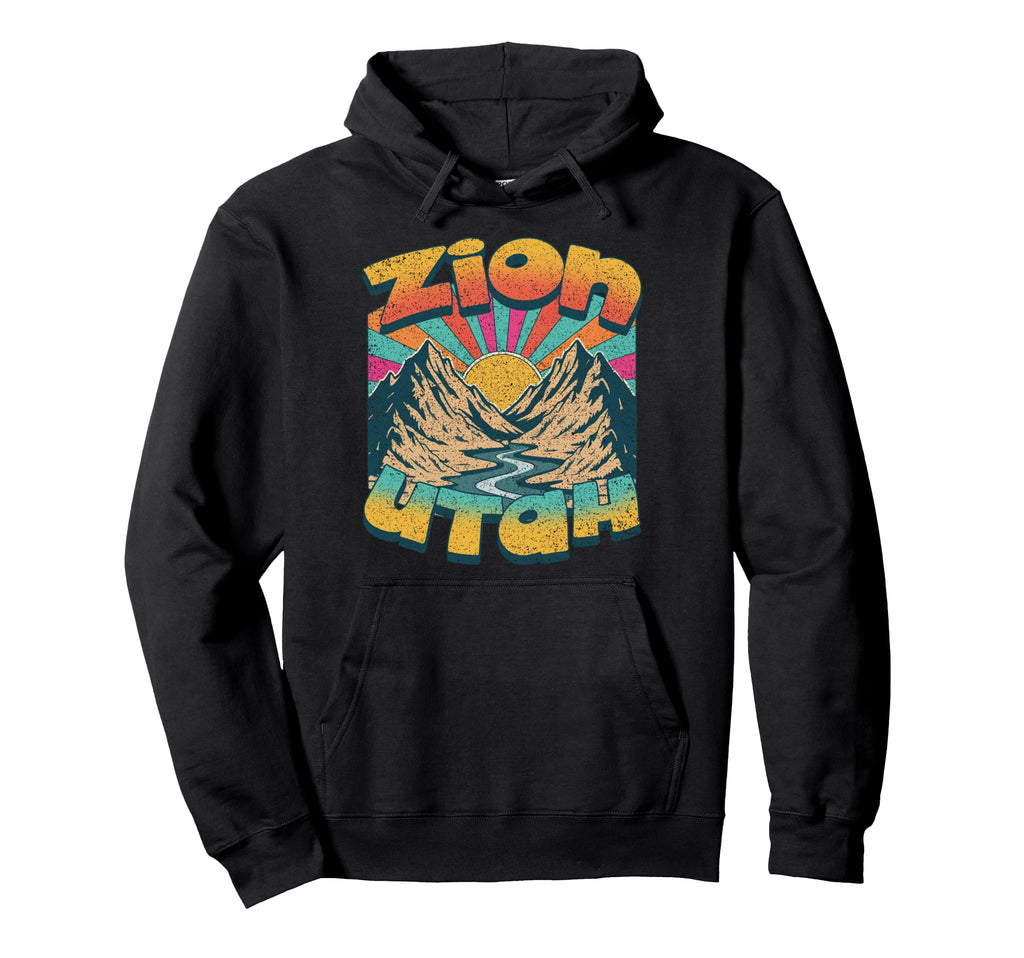 Zion Utah Zion National Park Outdoors Hoodie - Aesthetic Graphic Unisex - T-Shirt, Sweatshirt, Hoodie