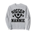 Soccer Nannie Heart Nannie Soccer Sweatshirt - Streetwear Style Men Women - T-Shirt, Sweatshirt, Hoodie