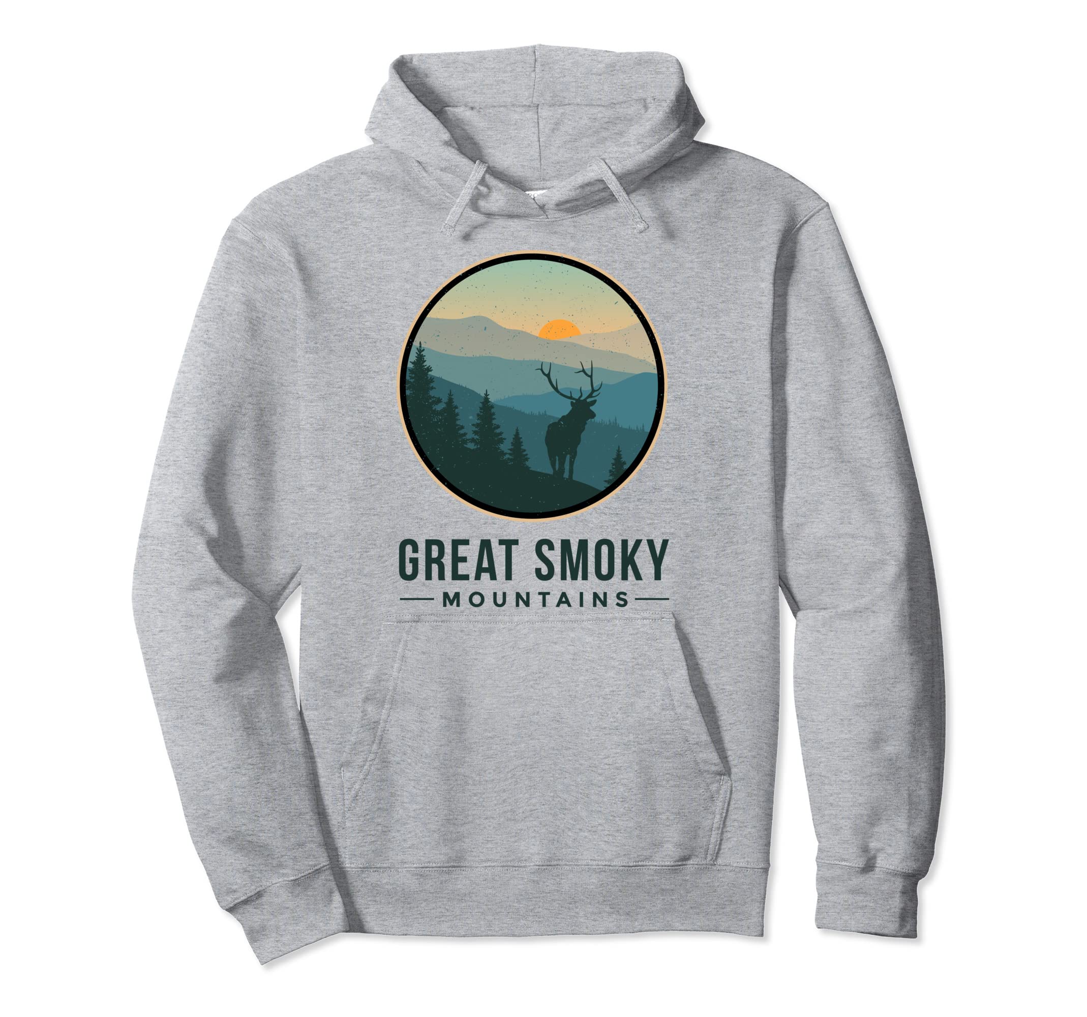 Great Smoky Mountains National Park Deer Hoodie - Custom Art Print Unisex - T-Shirt, Sweatshirt, Hoodie