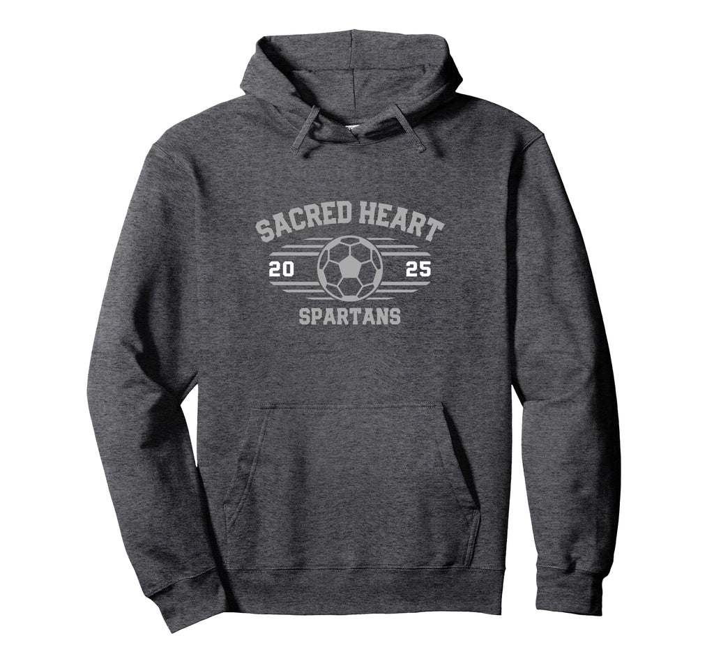 Sacred Heart Spartans Soccer Ball 2025 Hoodie - Novelty Apparel Unisex - T-Shirt, Sweatshirt, Hoodie