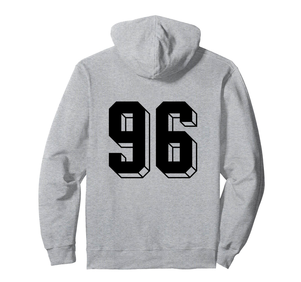 Number 96 Backside 80S 90S Team Jersey Hoodie - Trendy Graphic Unisex - T-Shirt, Sweatshirt, Hoodie
