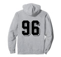 Number 96 Backside 80S 90S Team Jersey Hoodie - Trendy Graphic Unisex - T-Shirt, Sweatshirt, Hoodie