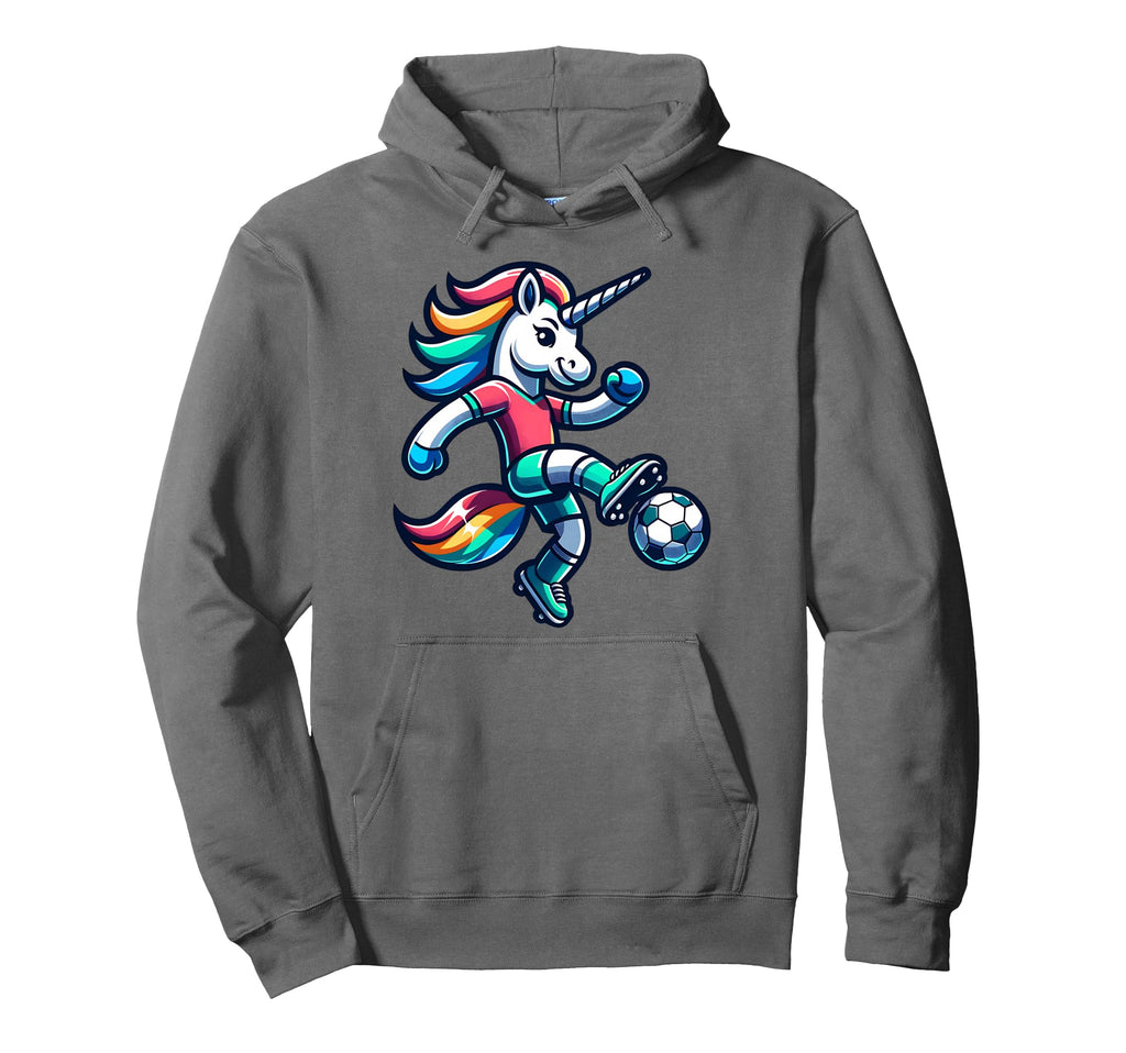 Footballer Unicorn Fans Soccer Team Hoodie - Trendy Graphic Unisex - T-Shirt, Sweatshirt, Hoodie