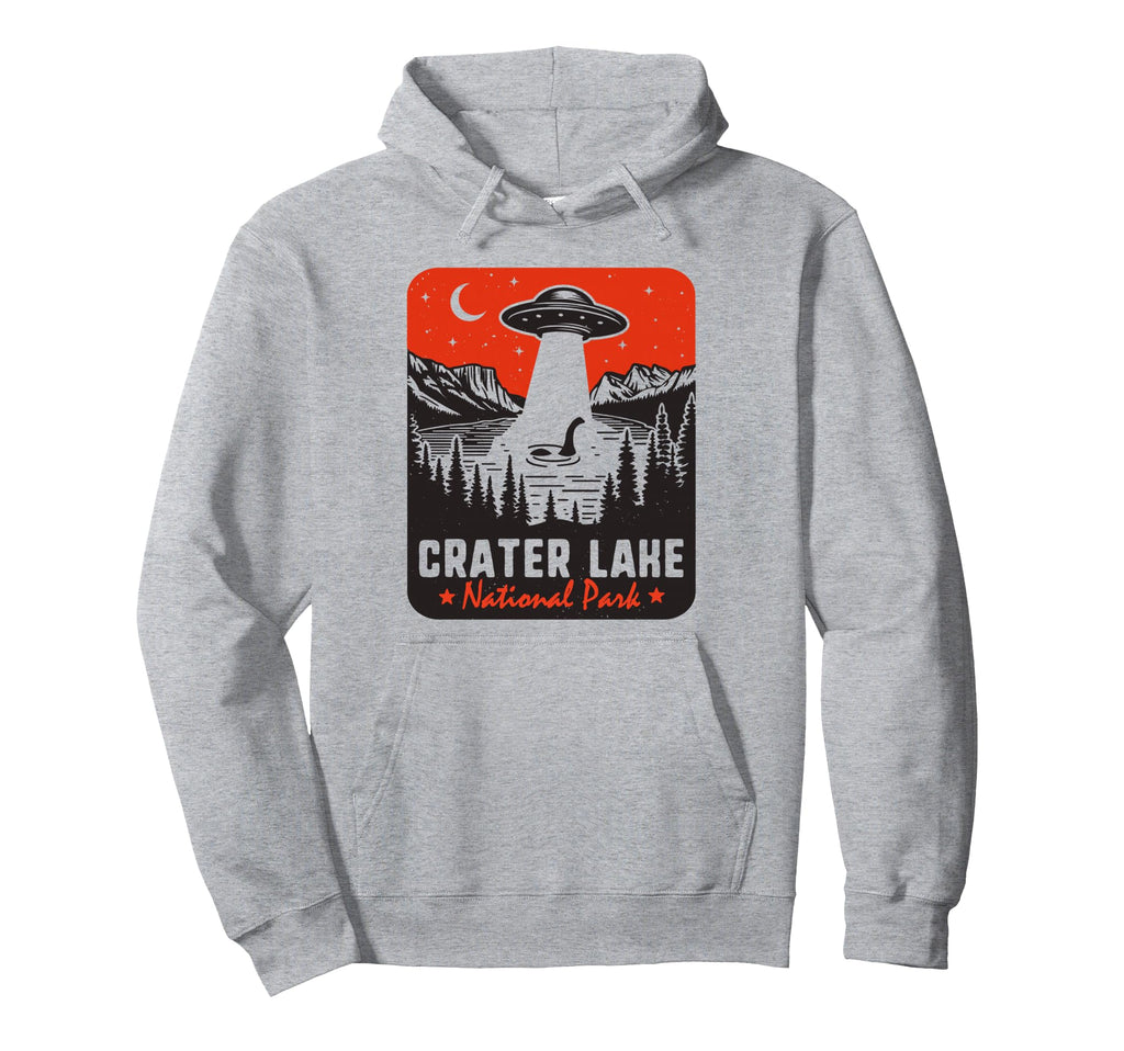 Crater Lake National Park Ufo Loch Ness Hoodie - Unique Graphic for Adults - T-Shirt, Sweatshirt, Hoodie