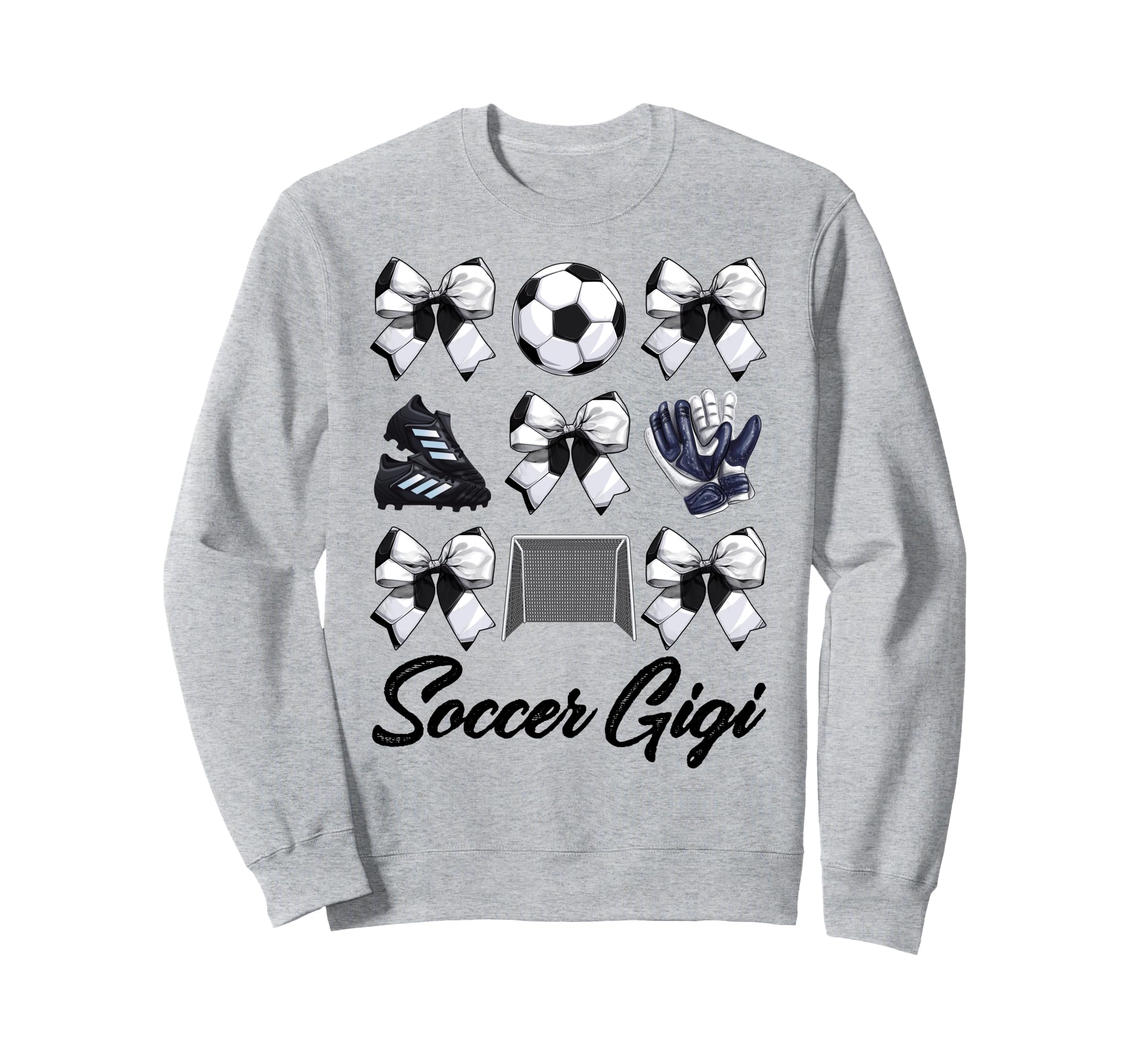 Soccer Gigi Bow Soccer Mom Mommy Sweatshirt - Novelty Apparel Unisex - T-Shirt, Sweatshirt, Hoodie