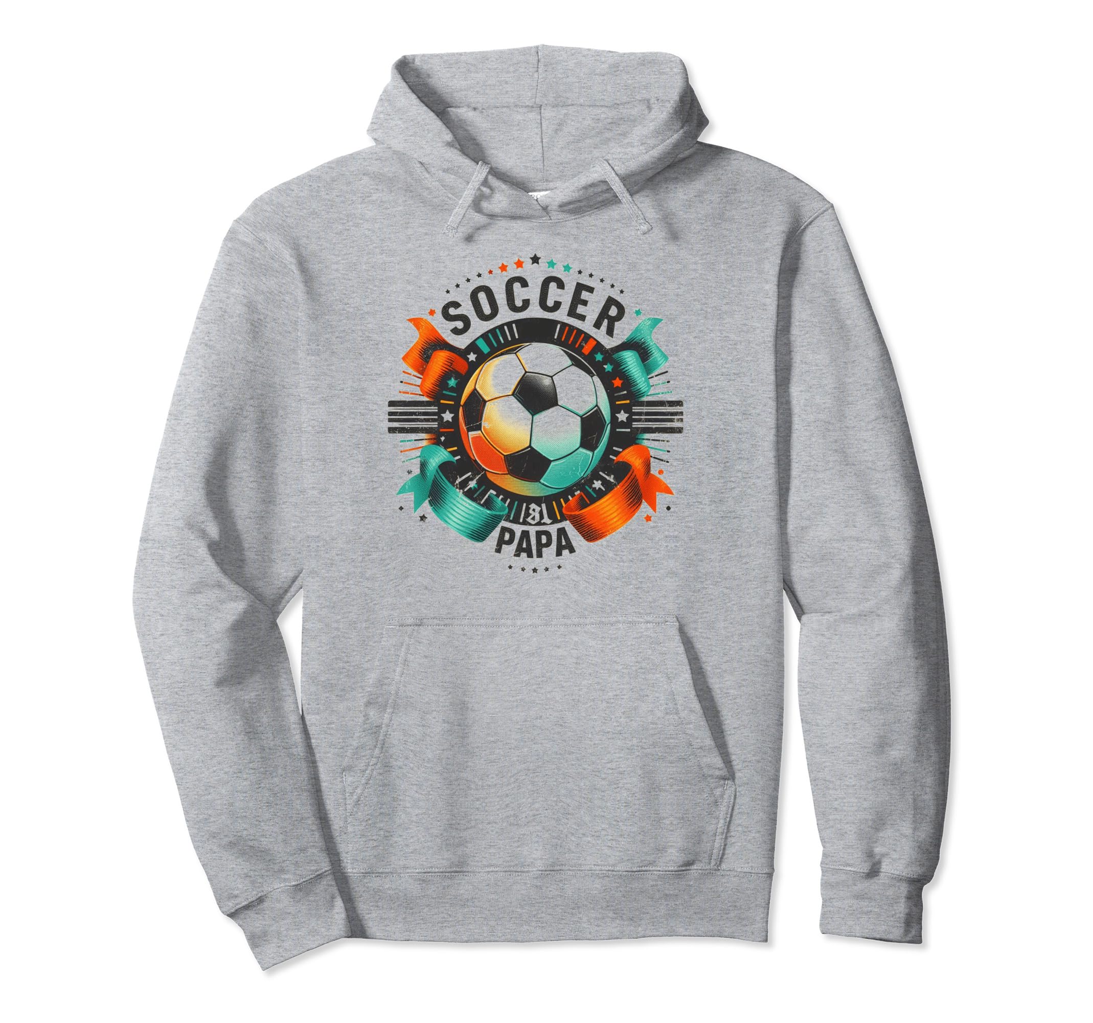 Soccer Papa Family Matching Dad Fathers Day Hoodie - Graphic Print Unisex - T-Shirt, Sweatshirt, Hoodie