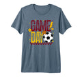 Game Day Soccer Season Maroon And Gold T-Shirt - Aesthetic Graphic Unisex - T-Shirt, Sweatshirt, Hoodie