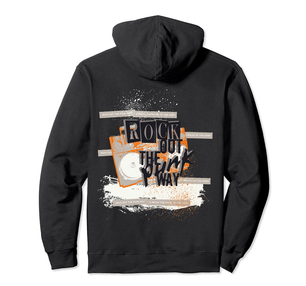 Punk Rocker Band Emo Anarchy Gothic Tapes Hoodie - Novelty Apparel Unisex - T-Shirt, Sweatshirt, Hoodie