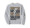 Soccer Mama Leopard Soccer Mom Sweatshirt - Aesthetic Graphic Unisex - T-Shirt, Sweatshirt, Hoodie
