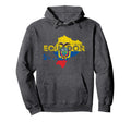 Ecuadorian Map And Flag Souvenir Hoodie - Minimalist Print for Adults - T-Shirt, Sweatshirt, Hoodie