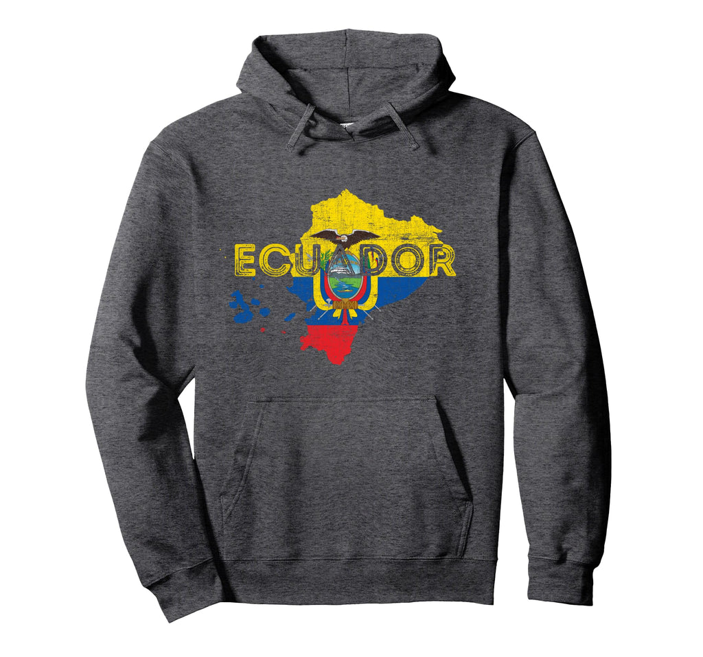 Ecuadorian Map And Flag Souvenir Hoodie - Custom Art Print for Adults - T-Shirt, Sweatshirt, Hoodie
