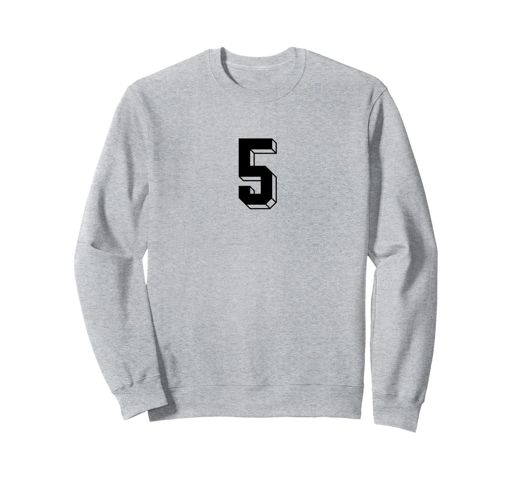 Number 5 80S 90S Soccer Team Jersey Sweatshirt - Graphic Print Unisex - T-Shirt, Sweatshirt, Hoodie