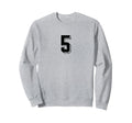 Number 5 80S 90S Soccer Team Jersey Sweatshirt - Graphic Print Unisex - T-Shirt, Sweatshirt, Hoodie