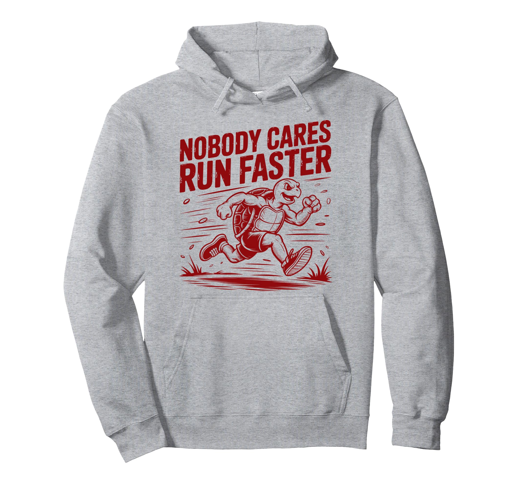 Nobody Cares Run Faster Funny Track Coach Hoodie - Novelty Apparel Unisex - T-Shirt, Sweatshirt, Hoodie