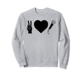 Peace Love Hip Hop Old School Rap Sweatshirt - Custom Art Print for Adults - T-Shirt, Sweatshirt, Hoodie