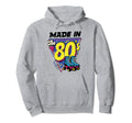 Made 80S Roller Skater Skate Shoes Hoodie - Fun Novelty Design Unisex - T-Shirt, Sweatshirt, Hoodie