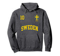 Sweden Team No 10 Sports Swedish Hoodie - Casual Everyday Wear for Adults - T-Shirt, Sweatshirt, Hoodie