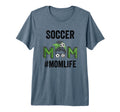 Soccer Mom Life Messy Bun Mothers T-Shirt - Custom Art Print for Adults - T-Shirt, Sweatshirt, Hoodie