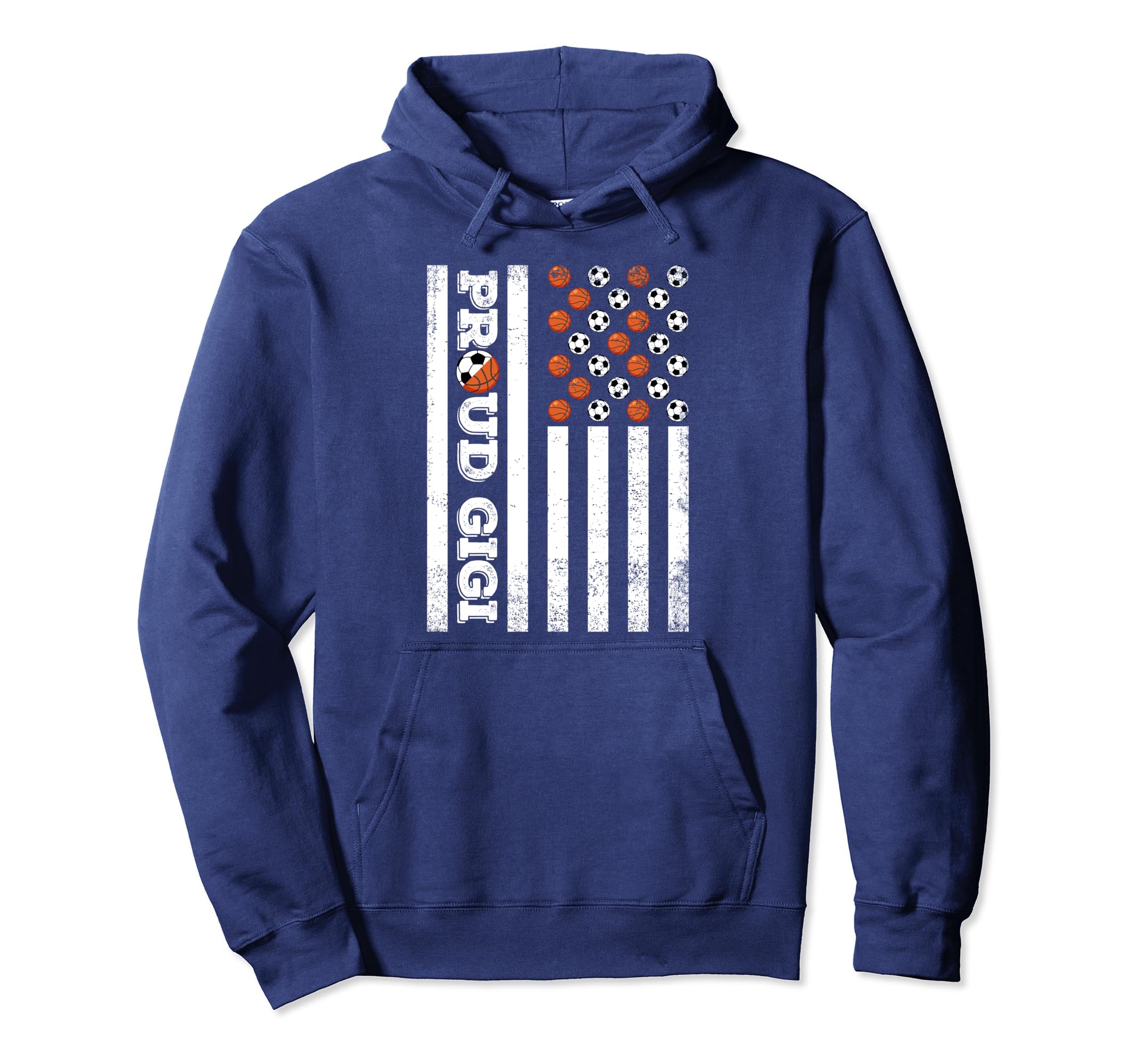 Proud Gigi Soccer Basketball Player Family Hoodie - Unique Graphic Unisex - T-Shirt, Sweatshirt, Hoodie