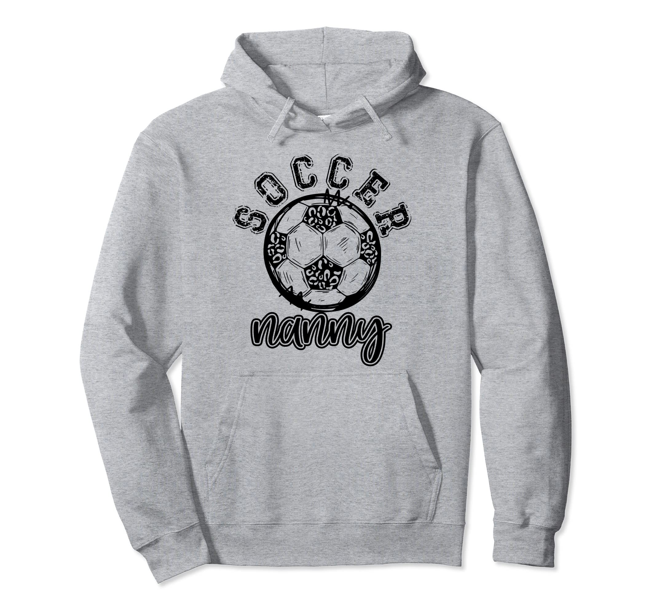 Soccer Nanny Leopard Cheetah Trendy Hoodie - Aesthetic Graphic Unisex - T-Shirt, Sweatshirt, Hoodie